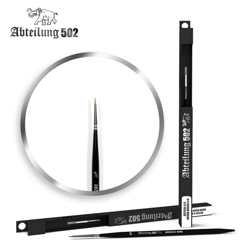 Abteilung502 830-4/0: Round Brush 4/0