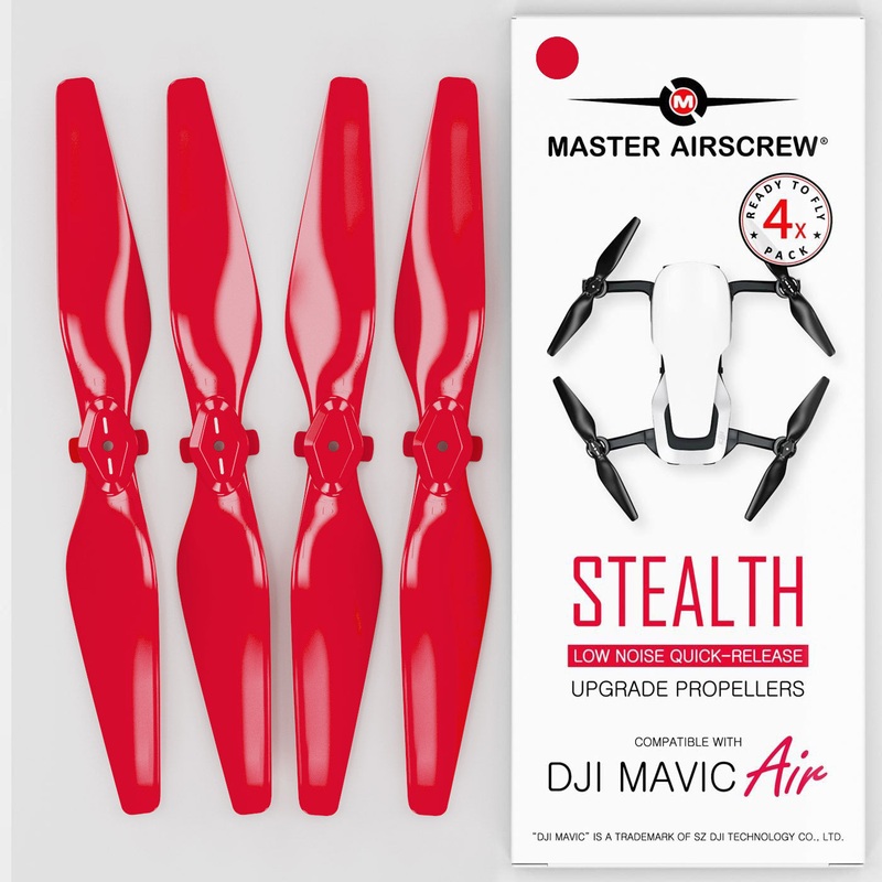 DJI Mavic Air STEALTH Upgrade Propellers - x4 Red
