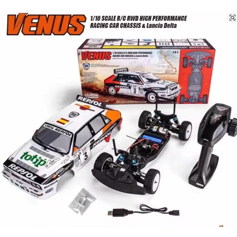 KILLERBODY RTR LANCIA DELTA REPSOL 1993 RALLY KIT ON VENUS CHASSIS - PRE ORDER ONLY - EXPECTED SHORTLY