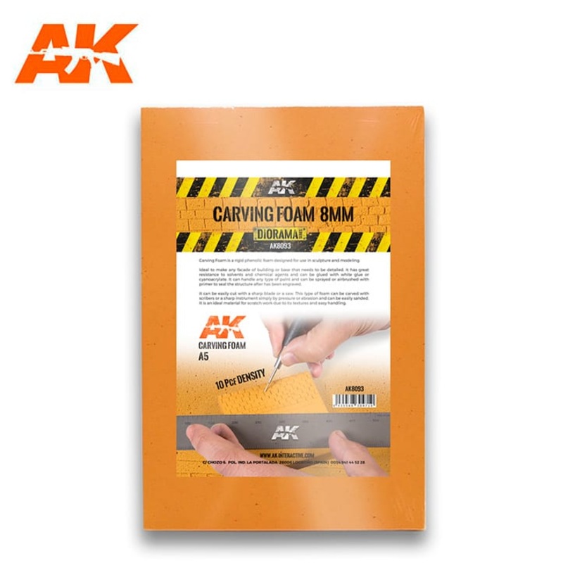 AK Interactive 8093 Carving Foam A5 - 8mm