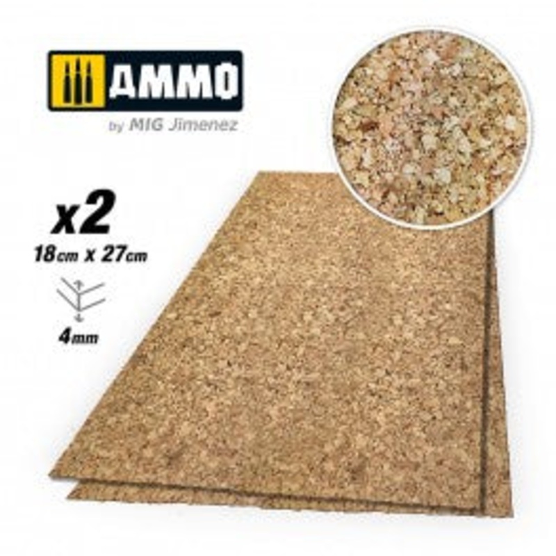 AMMO by Mig 8841 CREATE CORK Medium Grain (4mm) 2 pcs
