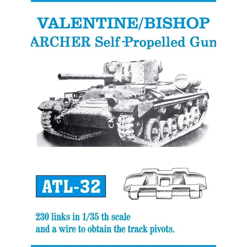 Friulmodel ATL-032 1/35 VALENTINE-BISHOP-ARCHER Self-Propelled Gun