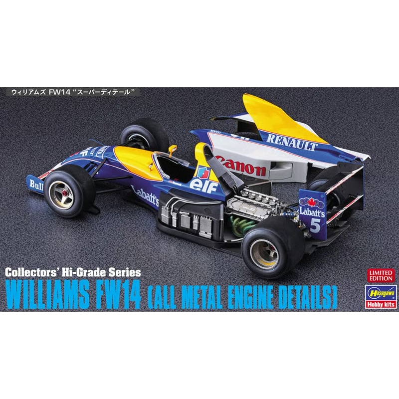 Hasegawa 1:24 Williams FW14 Super Detail Version With Full Metal Engine