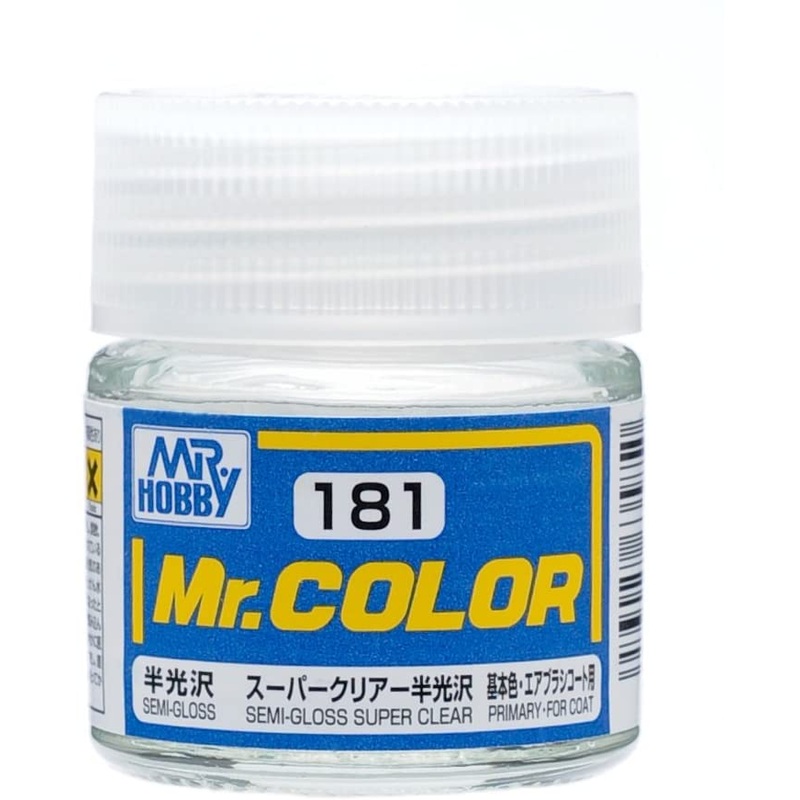 Mr. Hobby Mr. Color 181 - Super Clear (Semi-Gloss/Primary) - 10ml