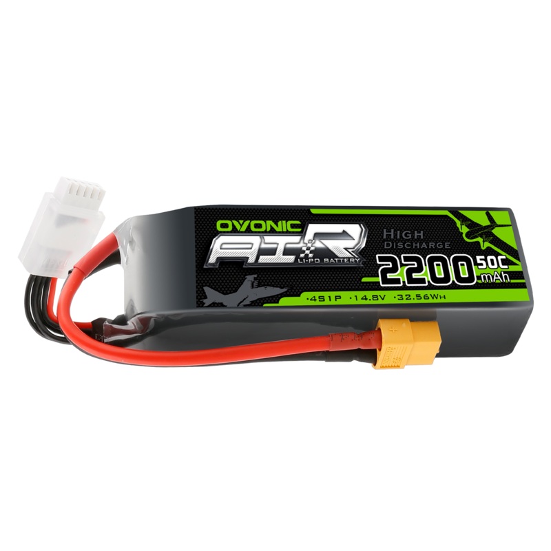 OVONIC 2200mAh 14.8V 50C 4S Lipo Battery with XT60 Plug for RC Aircraft Boat