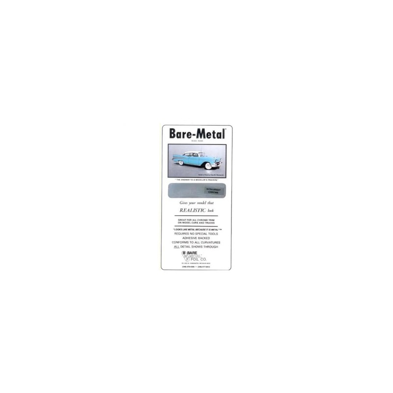 Bare-Metal Foil BMF-4 Thin Sheet Ultra Bright Chrome Foil