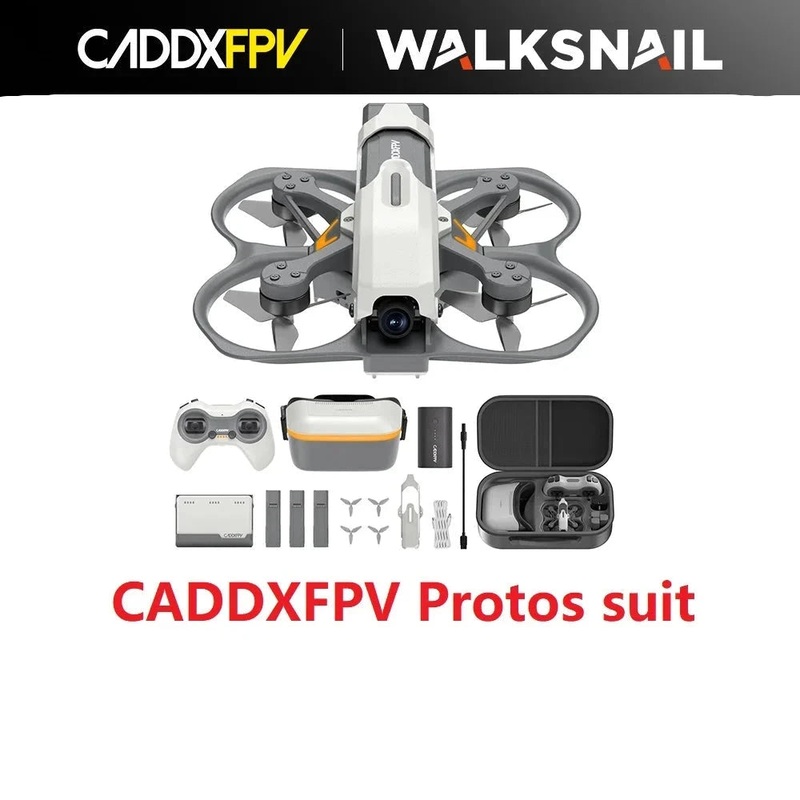 CADDX Protos FPV Drone RTF Kit - 1080P Goggles, ELRS Receiver, Complete Bundle