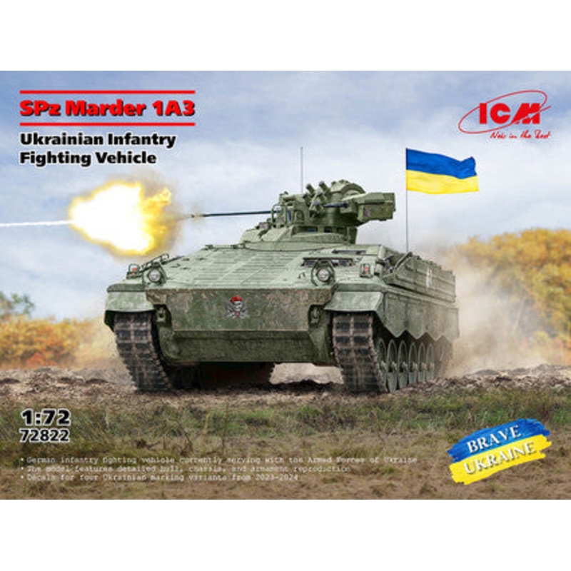 ICM 1/72 SPz Marder 1A3 Ukrainian Infantry Fighting Vehicle Kit 72822