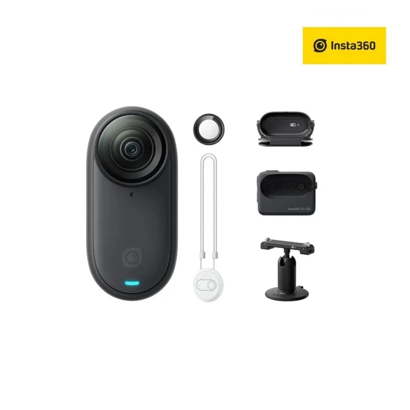 Insta360 GO 3S 4K Action Camera - Tiny Portable Vlogging Hands-Free POV 10m Waterproof Stabilization White