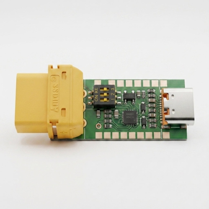 USB Type-C to XT60 Power Module (PD Fast Charge, Adjustable 528V Output)