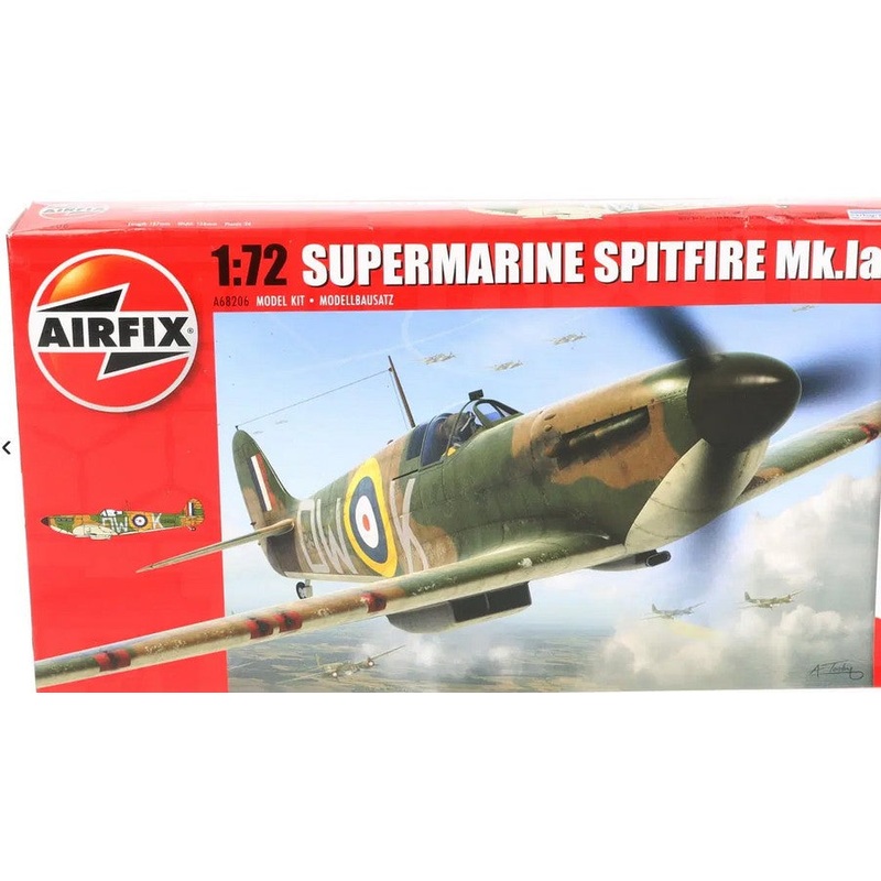 Airfix 1/72 Supermarine Spitfire Mk.1a kit A68206 - Please ote Paints etc. Not Included