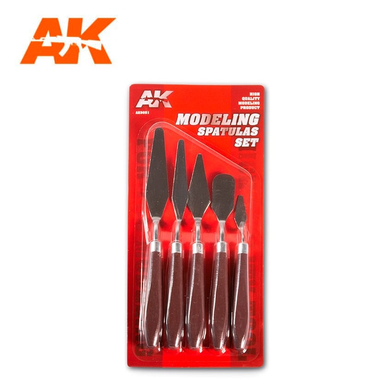 AK Interactive 9051 Modeling Spatulas Set