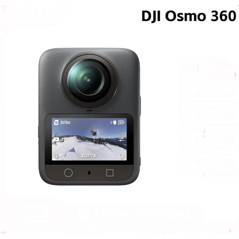 DJI Osmo 360 - 1-Inch Sensor 8K 360 Camera with 4K/120fps Boost Video Standard Combo