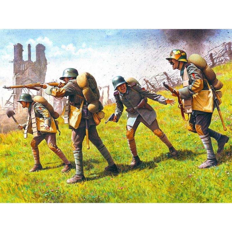 German Assault Troops (1917-1918) 4 Figures