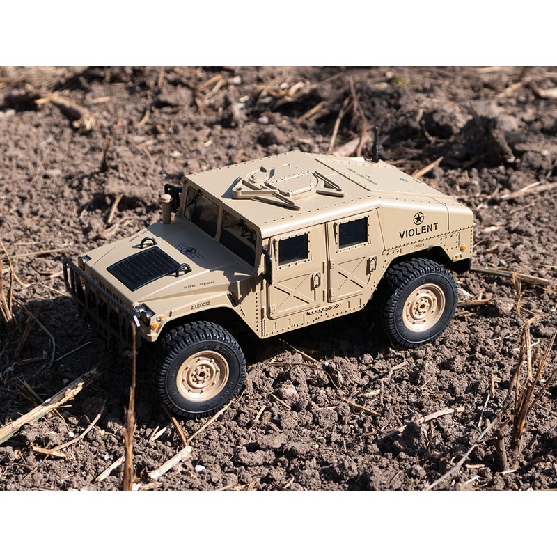 E-ZEE RC 1/16 4WD RC HUMMER MILITARY TRUCK - Desert Sand