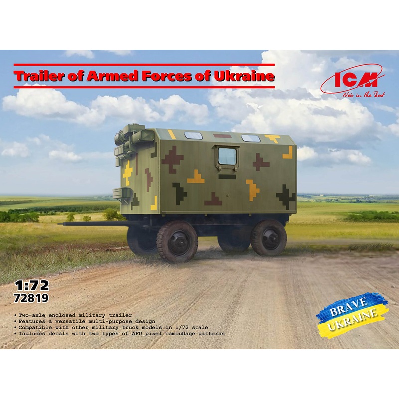 ICM 72819 1/72 Trailer of Armed Forces of Ukrain