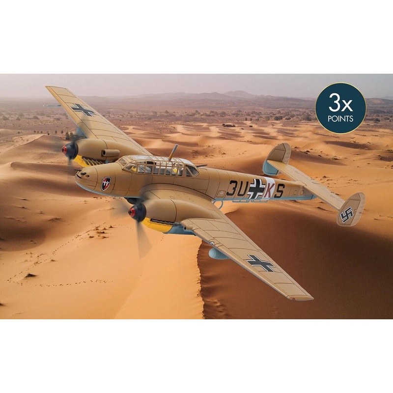 Corgi Messerschmitt Bf 110E-2 (Trop) 3U+KS 8./ZG 26 Derna North Africa 1942 1:72 AA38511