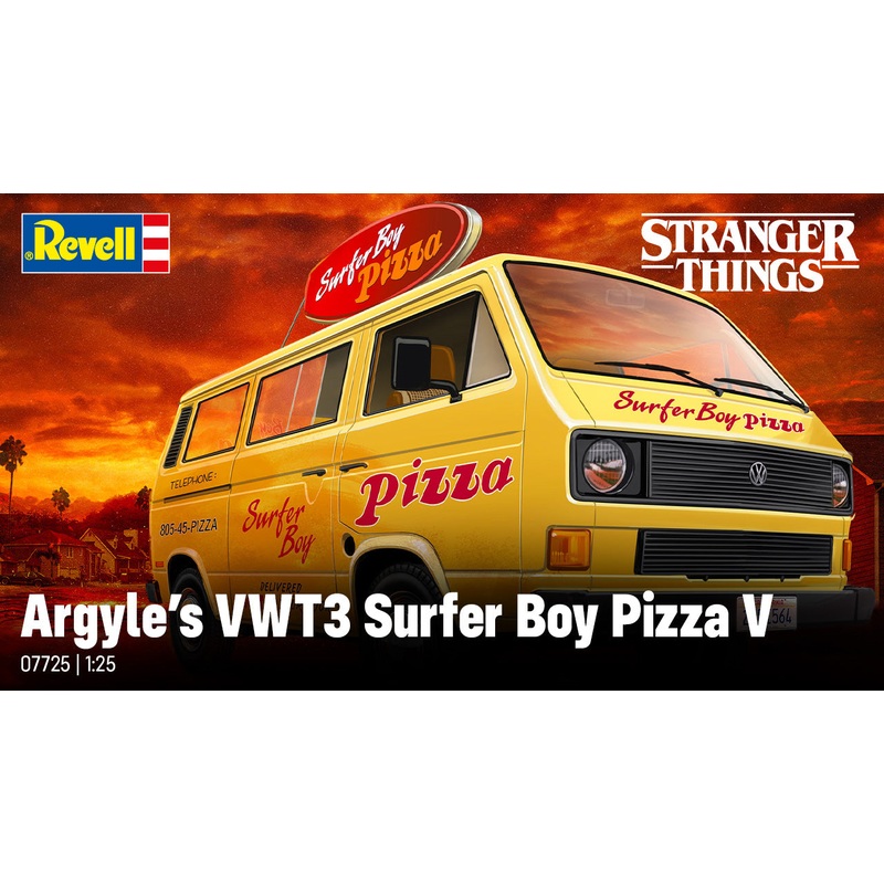 Revell 07725 1/25 VW T3 Bus "Surfer Boy": Stranger Things Level 3