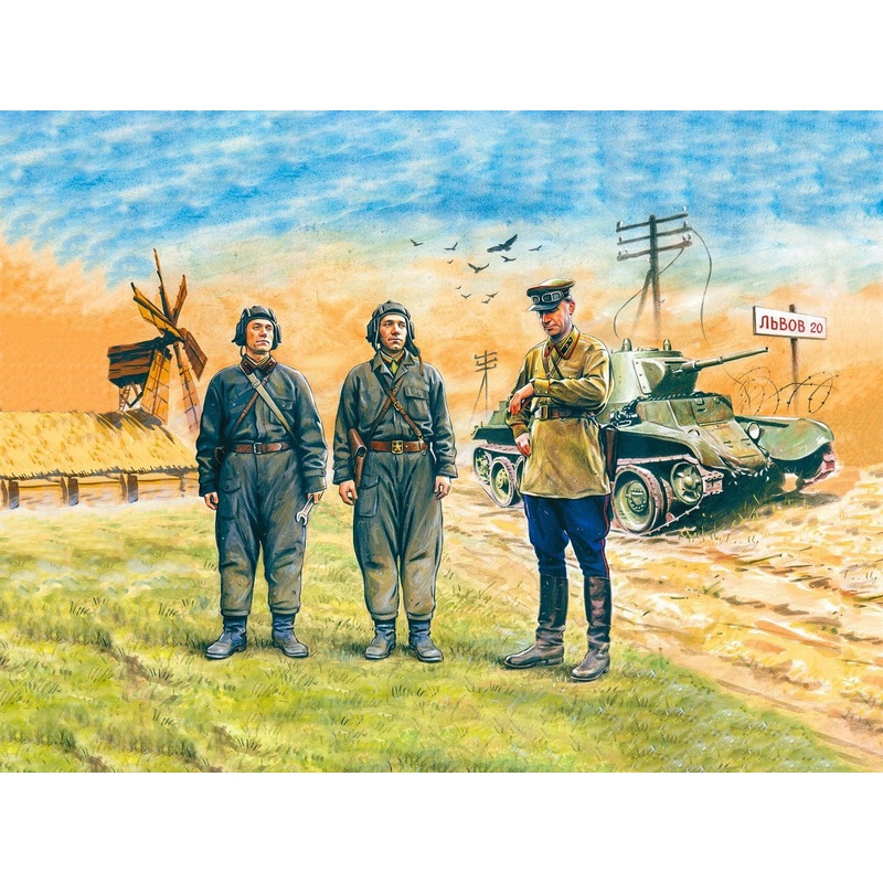 Soviet Tank Crew (1939-1942) 3 Figures