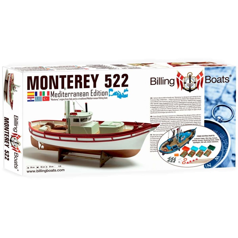 Billing Boats 1:20 MONTEREY (Mediterranean edition)- wooden hull Kit 428873