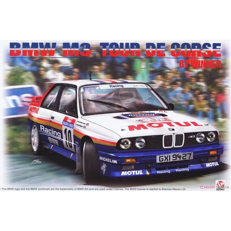 Beemax 24029 1/24 BMW M3 Tour de Corse '87 Winner