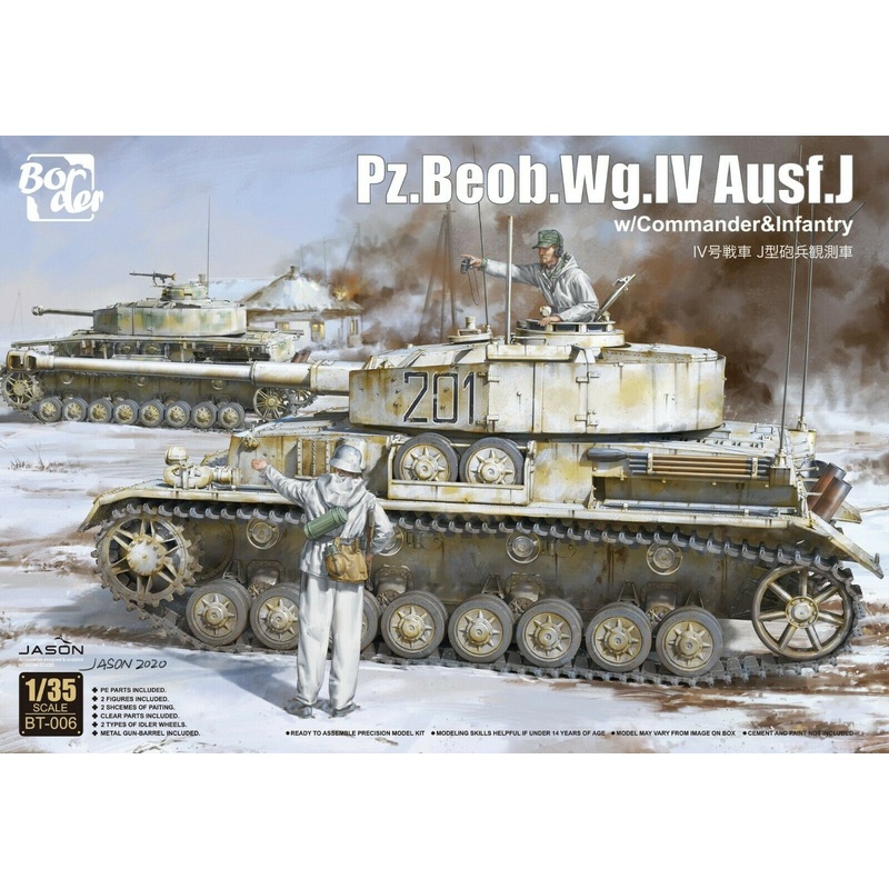 Border Model BT006 1/35 Pz.Beob.Wg.IV Ausf.J w/ Commander & Infantry