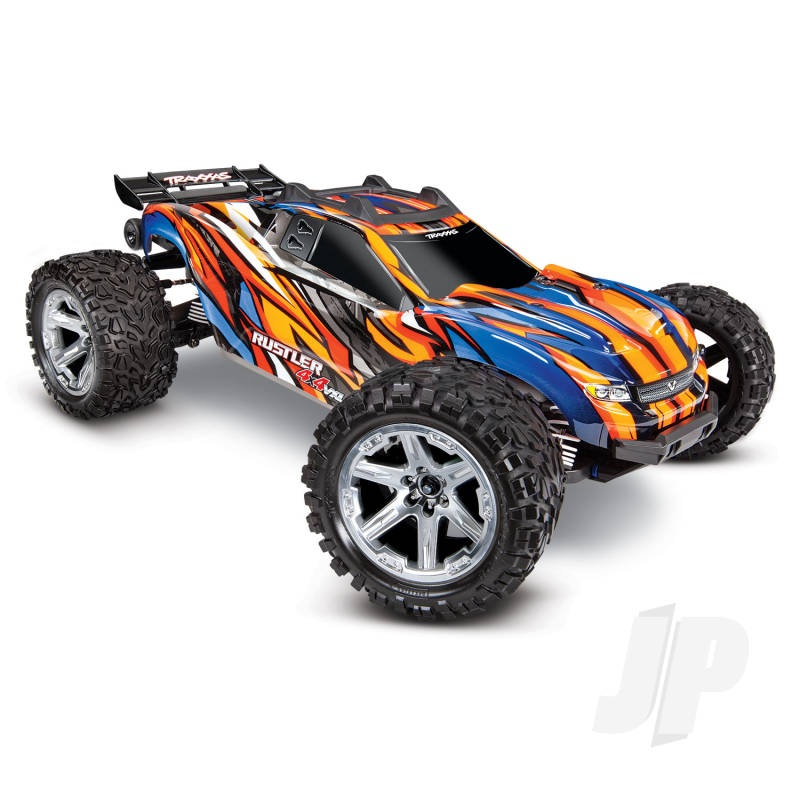 Traxxas RED Rustler 4X4 VXL 1:10 Stadium Truck RTR (+ TQi VXL-3s TSM) rED