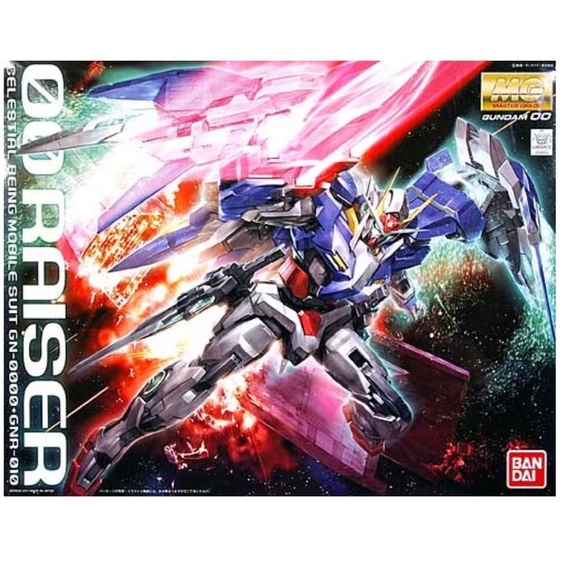 Bandai 2128733 MG 1/100 00 Celestial Being Mobile Suit GN-0000+GNR-010 Raiser "Gundam 00"