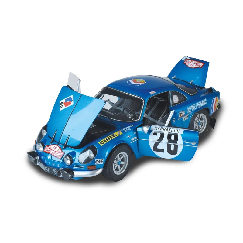 IXO COLLECTIONS (EUR) Alpine A110 1600 S Rally 1/8 Scale Metal & Plastic Kit (Plain White Box) IXCALPFK