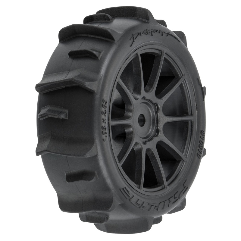 Proline 1/14 Dumont F/R Tires MTD 12mm Black Mach-10 (4): Typhon GRO G-PRO1031010