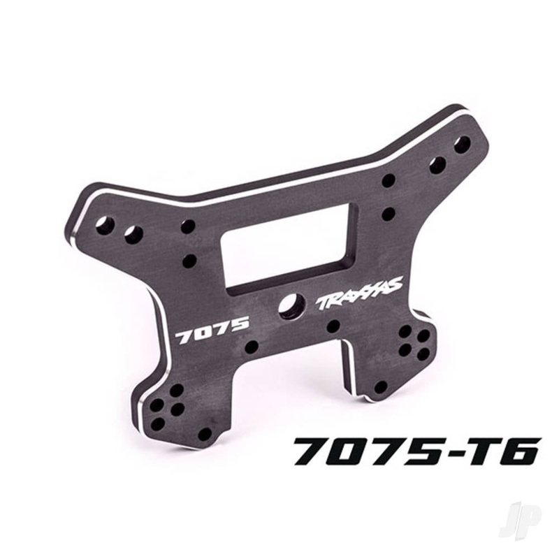 Shock tower front 7075-T6 aluminium (dark titanium-anodised) (fits Sledge)